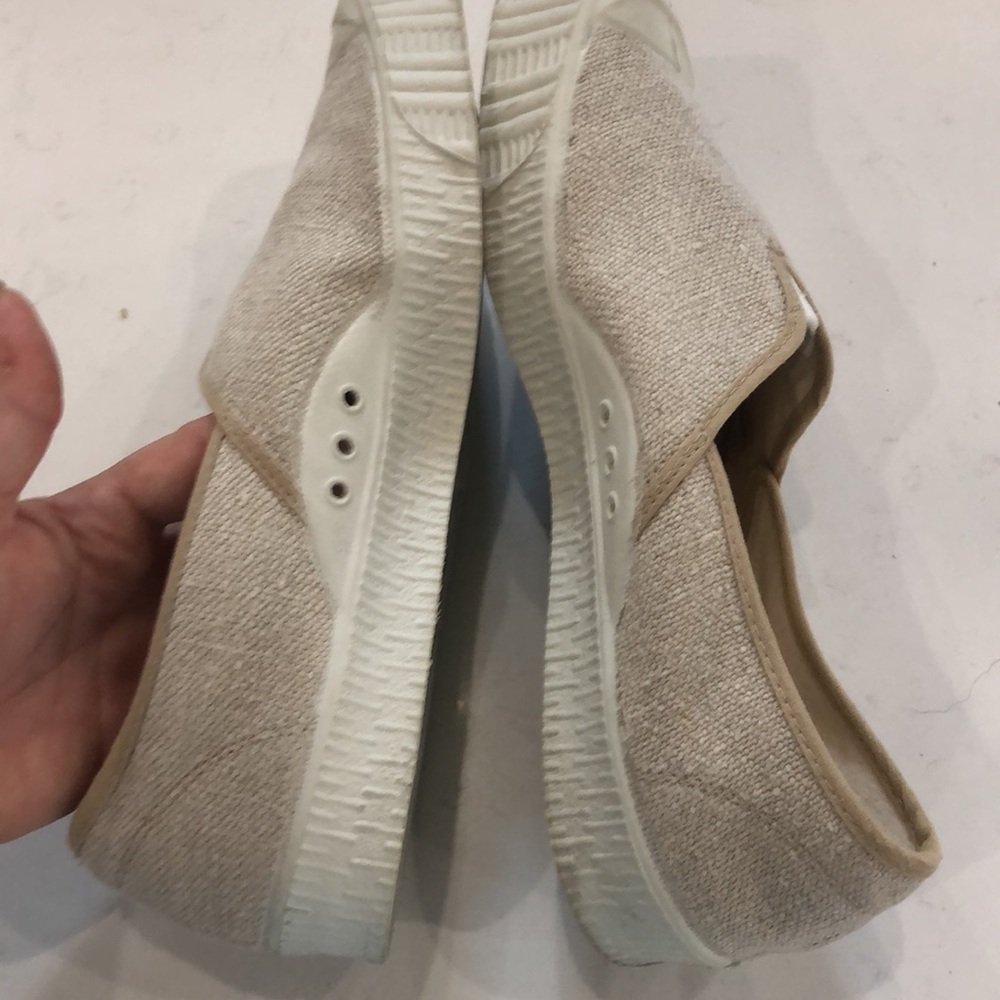 Spalwart Off-White Special V Slip-On Sneakers cotton linen women's size euro 41 - Picture 5 of 7
